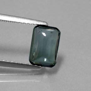 Turmalina gris natural de 1,37 ct, transparente, transparente / translúcido