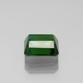Turmalina verde natural de 1,81 ct, corte esmeralda, VVS-VS