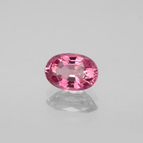 Turmalina rosa natural de 0,91 ct, corte óvalo, VS-SI