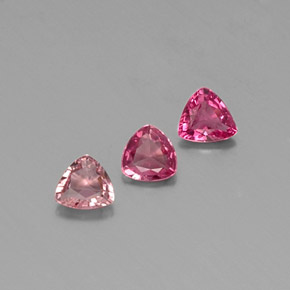 Gemas de turmalina rosa natural de  ct, trillón, VS