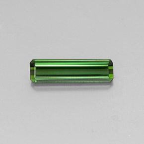 Turmalina Verde terroso natural de 1.16 ct, corte esmeralda, VVS-VS