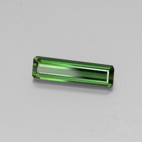Turmalina Verde terroso natural de 1.16 ct, corte esmeralda, VVS-VS