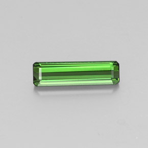 Turmalina verde natural de 1,27 ct, corte esmeralda, VVS-VS