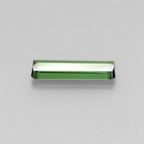Turmalina verde natural de 1,27 ct, corte esmeralda, VVS-VS