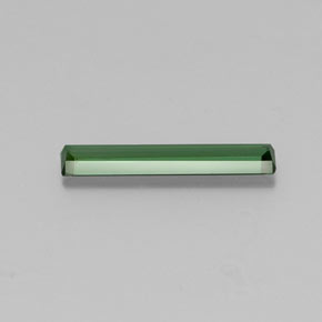 Turmalina verde natural de 1,14 ct, corte esmeralda, VS