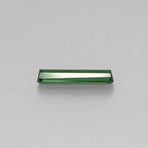 Turmalina verde natural de 1,74 ct, corte esmeralda, VS