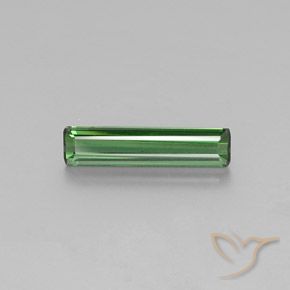 Turmalina verde natural de 1,69 ct, corte esmeralda, VVS-VS
