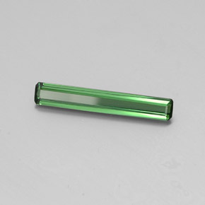 Turmalina verde natural de 1,51 ct, corte esmeralda, VS