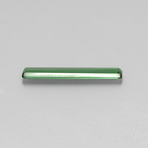 Turmalina verde natural de 1,51 ct, corte esmeralda, VS