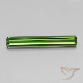 1.44ct Natural Verde oscuro Turmalina, corte esmeralda, VS
