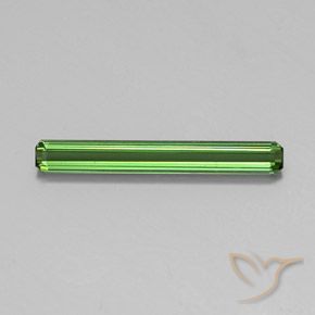 1.50ct Natural Verde Turmalina, corte esmeralda, VS