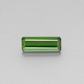 Turmalina verde medio natural de 1,72 ct, corte esmeralda, VVS-VS
