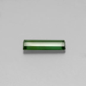 Turmalina verde natural de 1,60 ct, corte esmeralda, VVS