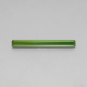Turmalina verde natural de 1,75 ct, corte esmeralda, VVS-VS