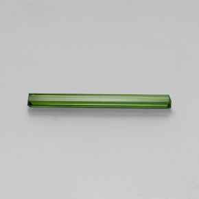 Turmalina verde natural de 1,75 ct, corte esmeralda, VVS-VS