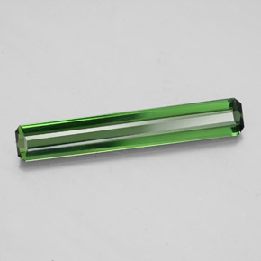 Turmalina verde natural de 1,51 ct, corte esmeralda, VS