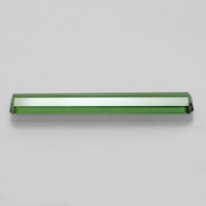 Turmalina verde natural de 1,51 ct, corte esmeralda, VS