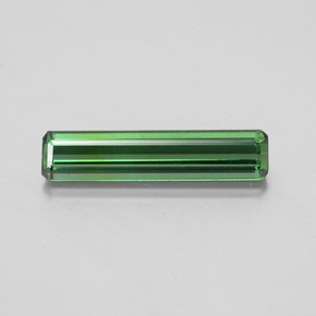 Turmalina verde natural de 1,71 ct, corte esmeralda, VS