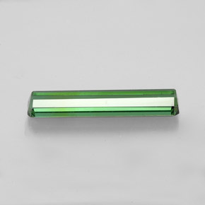 Turmalina verde natural de 1,71 ct, corte esmeralda, VS