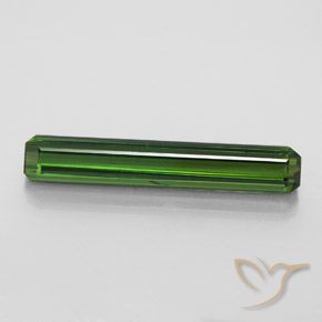 2.84ct Natural Verde terroso Turmalina, corte esmeralda, VS