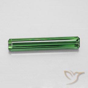 2.00ct Natural Verde Turmalina, corte esmeralda, VVS-VS