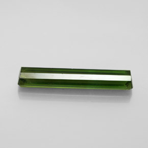 Turmalina verde natural de 3,12 ct, corte esmeralda, VVS-VS