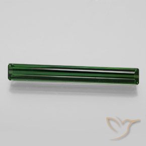 3.19ct Natural Verde bosque frío Turmalina, corte esmeralda, VVS
