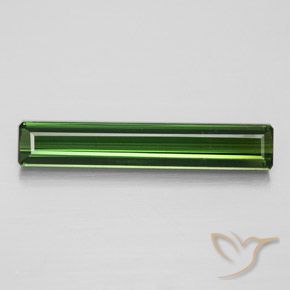 3.01ct Natural Verde terroso turmalina, corte esmeralda, VS
