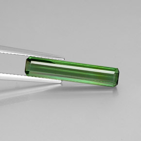 Turmalina Verde natural de 3.06 ct, corte esmeralda, VVS-VS