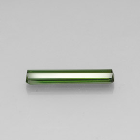 Turmalina verde natural de 3,01 ct, corte esmeralda, VVS-VS