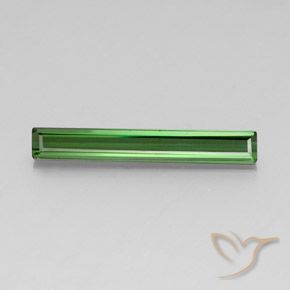 3.10ct Natural Verde medio turmalina, corte esmeralda, VS