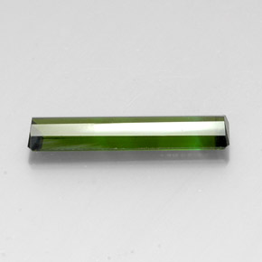 Turmalina verde natural de 3,40 ct, corte esmeralda, VS
