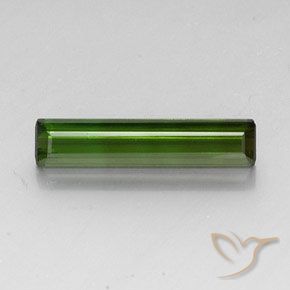 3.52ct Natural Verde oscuro turmalina, corte esmeralda, VVS-VS