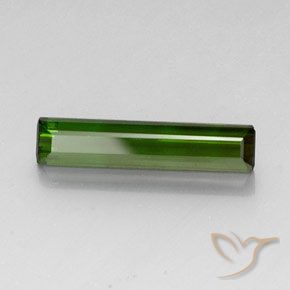 Turmalina Verde oscuro natural de 3.52 ct, Corte Octágono / Esmeralda, VVS-VS