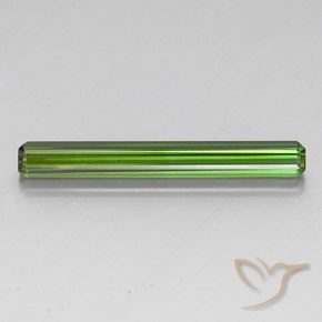 3.42ct Natural Verde oscuro turmalina, corte esmeralda, VVS-VS