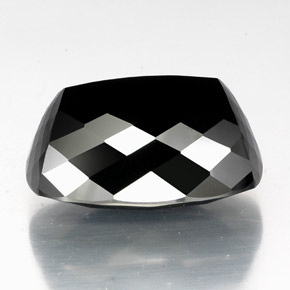 Turmalina Chorlo natural de 40.56 ct, Corte Cojín, Opaco