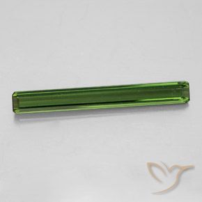 2.09ct Natural Verde bosque Turmalina, corte esmeralda, VVS-VS