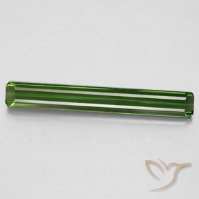 2.53ct Natural Verde bosque turmalina, corte esmeralda, VS