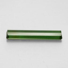 Turmalina verde natural de 2,11 ct, corte esmeralda, VS