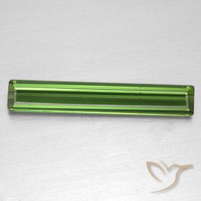 2.23ct Natural Verde bosque Turmalina, corte esmeralda, VS