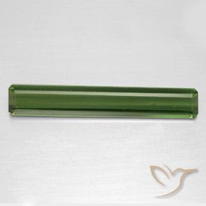 2.98ct Natural Verde medio Turmalina, corte esmeralda, VVS-VS