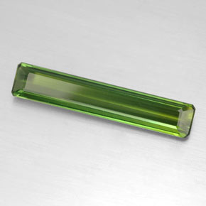 Turmalina verde natural de 2,62 ct, corte esmeralda, VVS-VS