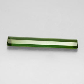 Turmalina verde natural de 2,62 ct, corte esmeralda, VVS-VS