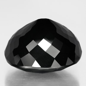 Turmalina Chorlo natural de 36.52 ct, Corte Óvalo, Opaco