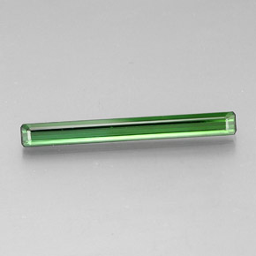 Turmalina verde medio natural de 2,13 ct, corte esmeralda, VVS-VS