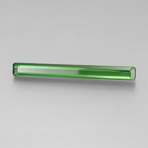 Turmalina verde medio natural de 2,13 ct, corte esmeralda, VVS-VS