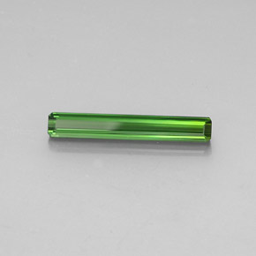 Turmalina verde oscuro natural de 2,09 ct, corte esmeralda, VVS-VS