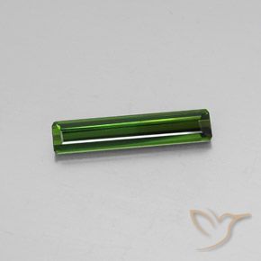 2.66ct Natural Verde oscuro Turmalina, corte esmeralda, VS