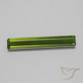 2.28ct Natural Verde alga Turmalina, corte esmeralda, VVS