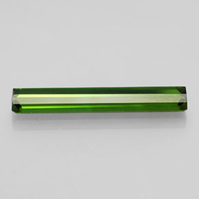 Turmalina verde natural de 2,46 ct, corte esmeralda, VS